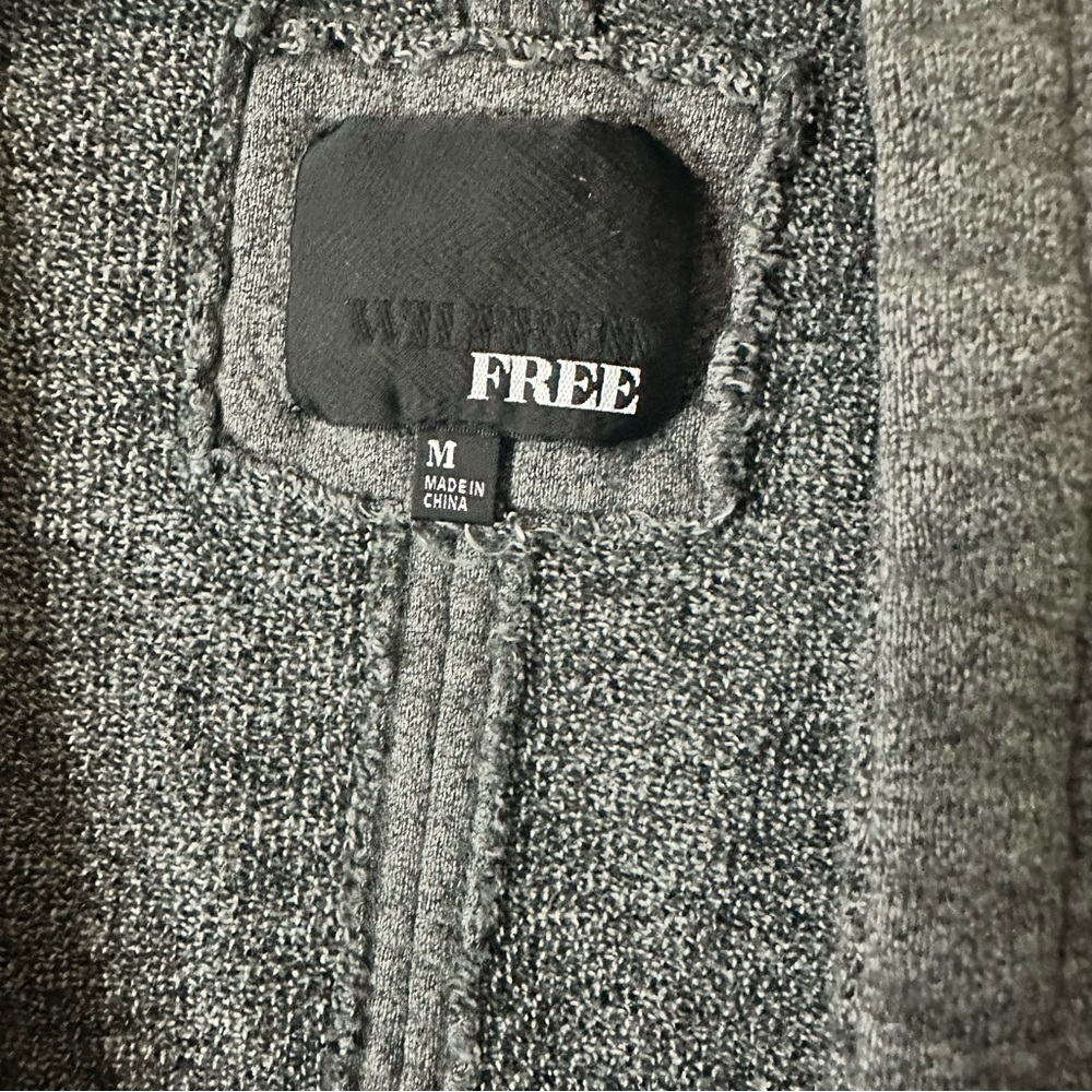 Aritzia Wilfred Free Grey Cocoon Rousseau Sweater Women Speckled Grey Cotton M - Picture 9 of 10